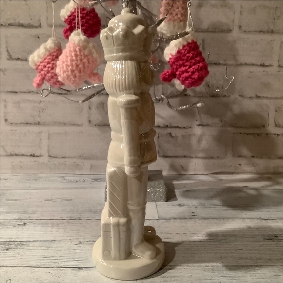 Peppermint Square 10” Pearlized Nutcracker Decor - Picture 5 of 7